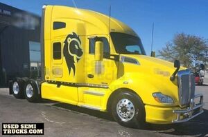 Well-Maintained 2018 Kenworth T680 Double Bunk Sleeper Cab Semi Truck.