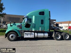 Recently Tuned Up 2013 Freightliner Coronado SD122 Hi-Rise Sleeper Truck.