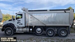 2015 Kenworth T880 Dump Truck 485 Paccar 8LL Heritage Aluminum Bed.