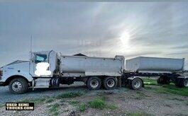 2016 Kenworth T800 Dump Truck with 15' Reliance Trailer.