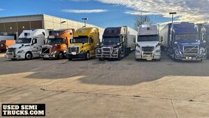 Transport Company w/ 6 Semi Trucks and 6 Trailers- Volvo, Freightliner, Great Dane and More.